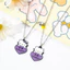 1 Cặp Sanrio Hello Kitty Tình Yêu Cặp Đôi Vòng Cổ Mặt Dây Chuyền Hoạt Hình Bạn Trai Bạn Gái Hoạt Hình Quà Tặng
