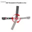Guansfs Acouto RS Series Sling Handgrip Tay cầm Gimbal có thể điều chỉnh Kẹp Miếng đệm cao su chống trượt với 1/4 3/8 Đế giày lạnh để mở rộng phụ kiện
