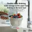 Colander có bát Giỏ đựng đồ hai lớp có thể tháo rời Nhà bếp Máy rửa trái cây Hộp lọc cho căn hộ gia đình Nhà hàng jiwvn