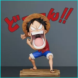 HT2 ONE PIECE Luffy Sanji Roronoa Zoro Starving Trio Trừu Tượng Nhân Vật Hành Động Trang Trí TH2