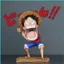 HT2 ONE PIECE Luffy Sanji Roronoa Zoro Starving Trio Trừu Tượng Nhân Vật Hành Động Trang Trí TH2