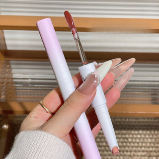 FLORTTE Kẻ viền môi + bút son môi Có sẵn hai đầu Dưỡng ẩm trong suốt No-Yan [Hàng mới về]