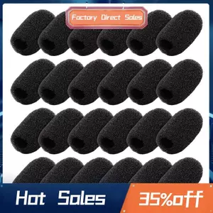 24Pack Mini Xốp Kính Chắn Gió Ve Áo Tai Nghe Micro Xốp Mini Xốp Bao Lá Chắn Bảo Vệ Cho Lavalier Và Ve Áo Mic