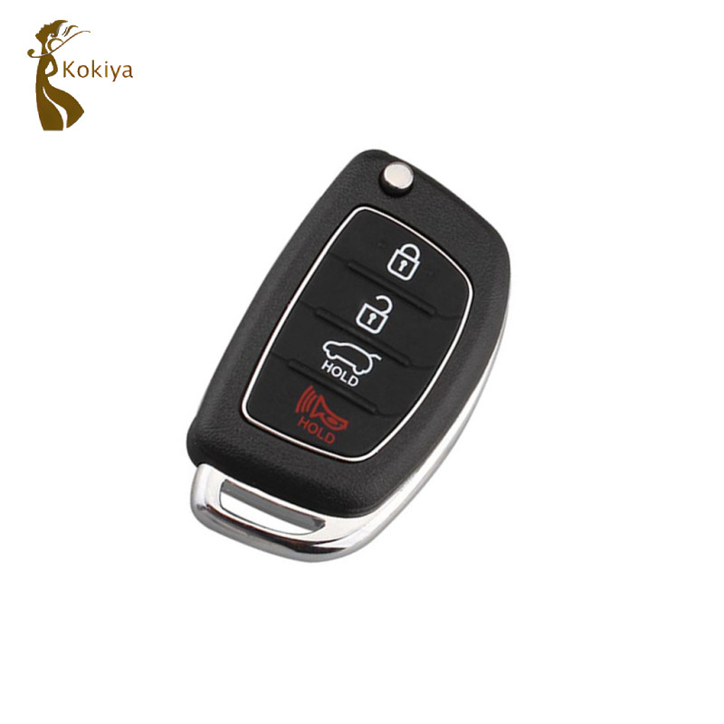 Vỏ chìa khóa Fob từ xa 4 nút & lưỡi dao cho Hyundai i10 i20 i30 i35 i40 Genesis