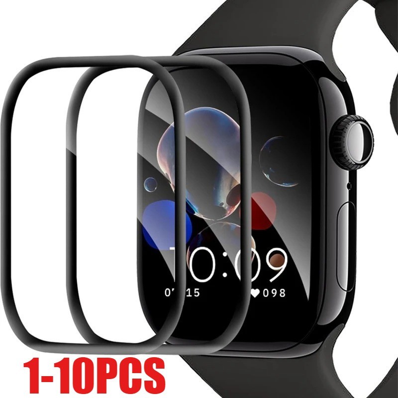 10 Chiếc Kính Cường Lực Cho Colmi V68 P9 P81 P8 P71 P50 P30 P28 P20 Plus Mix Đồng Hồ Bảo Vệ Màn Hình Cho Colmi M42 M40 i30 i20 i10 C81 C80 C63 C61 C60 Kính Cong Cạnh Đen