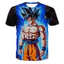 Áo thun unisex họa tiết 3D Dragon Ball, cổ tròn tay ngắn, thiết kế thời trang và thoải mái