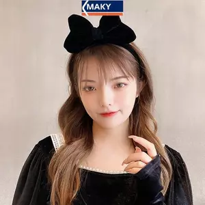Nơ Tóc Lớn Thanh Lịch Từ Nhung Phù Hợp Cho Bé Gái Dự Tiệc - Phụ Kiện Tóc Xinh Xắn VN
