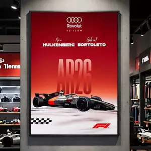 F1 Đua Xe Canvas Poster Không Khung Chống Thấm Nước Aston Martin Ferrari Red Bull 2026 Treo Tường Nghệ Thuật In Cho Phòng Ngủ Thể Thao Điện Tử Trang Trí Phòng