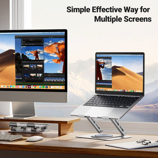 Giá đỡ máy tính xách tay UGREEN Giá đỡ đế xoay 360° máy tính bảng cho MacBook Pro Air Notebook lên tới 17.3 Inch/iPad