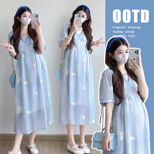 Trang phục bà bầu thời trang dáng rộng, mát mẻ dành cho mùa hè