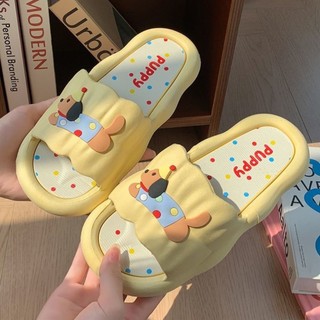 Dép Đi Trong Nhà EVA Đế Mềm Chống Trượt MAISON, Dép Quai Ngang Hình Cún Puppy Dễ Thương Siêu Êm