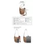 Túi đeo chéo nữ 66789 / Túi bí ngô cổ điển / Nữ / 20 * 13 * 24cm / Túi da mềm thời trang phong cách mới / Túi nách / Túi xô / Cảm giác cao cấp / Túi đeo vai