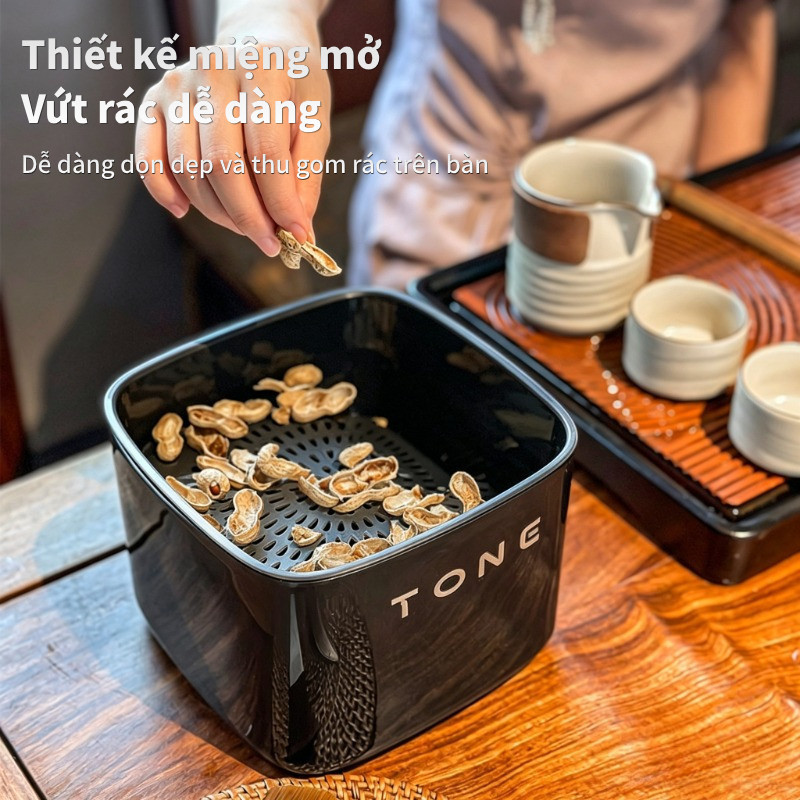 Hộp Đựng Bã Trà Thông Minh Để Bàn – Ngăn Trên Thoát Nước, Lọc 2 Lớp, Thiết Kế Hiện Đại, Chống Trượt, Cao Cấp