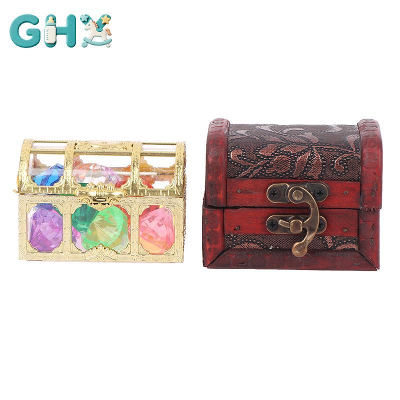 Đồ chơi bể bơi đá quý lặn GHX 10 viên kim cương lớn đầy màu sắc với hộp cướp biển kho báu Bơi lội VN