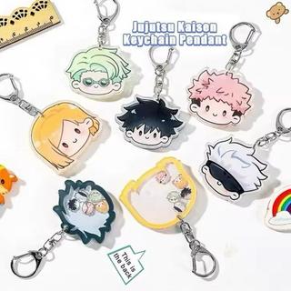 Gantungan Kunci Akrilik Jujutsu Kaisen Unik Karakter dengan Mainan Kecil - Ganci - NANAMI Head Toys, Akrilik