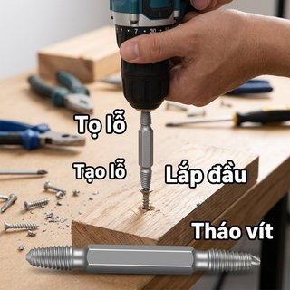 Bộ mũi khoan trục vít bị hư hỏng HSS 4341 Dụng cụ loại bỏ bu lông sọc bằng thép cứng