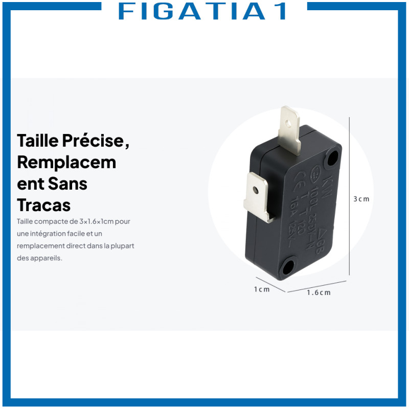 Mini Micro Switch 16A 250V Độ tin cậy cao Công tắc giới hạn mở thông thường để thay thế cửa lò vi sóng