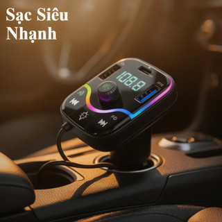 Bộ sạc xe hơi di động Bluetooth Fast PD Type C 20W 3 1A Âm thanh không dây Du lịch nhỏ gọn