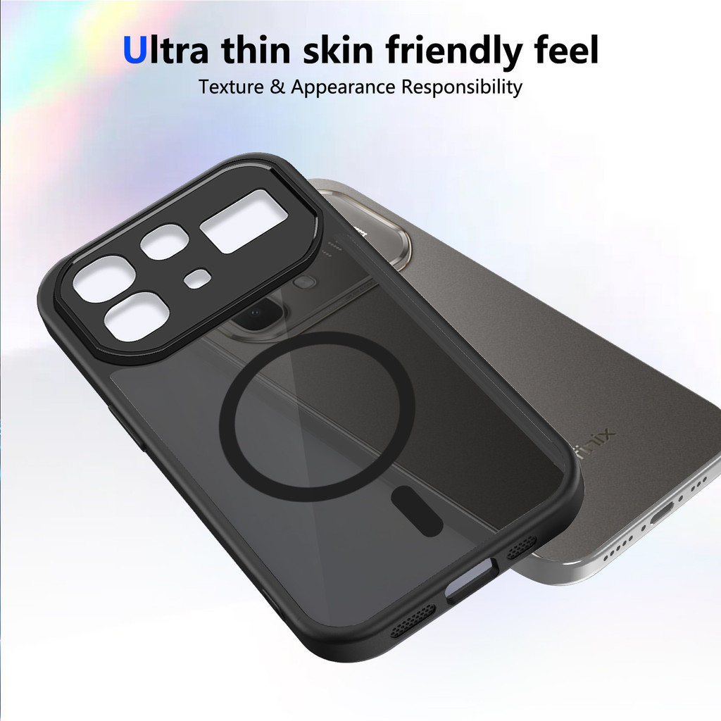 Ốp lưng Infinix Note 60 Pro 5G Vỏ thu hút từ tính màu đen mờ cho Infinix Note 60 Pro 5G Vỏ điện thoại