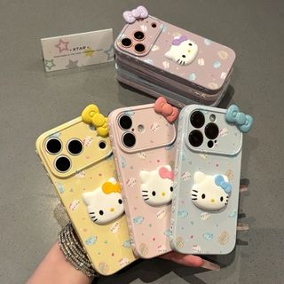 Phim Hoạt Hình Dễ Thương Nơ Hello Kitty Mèo Silicon Mềm Ốp Lưng Điện Thoại iPhone 17Promax 17Pro 16 15 14 13 12 Pro Max 15Plus Chống Sốc Nữ Điện Thoại Di Động