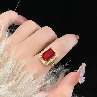 Shili Nhẫn Đỏ Phong Cách Truyền Thống, Phụ Kiện Cưới Sang Trọng