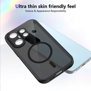 Ốp lưng Vivo X200 FE Vỏ thu hút từ tính màu đen mờ cho Ốp điện thoại Vivo X200 FE 5G
