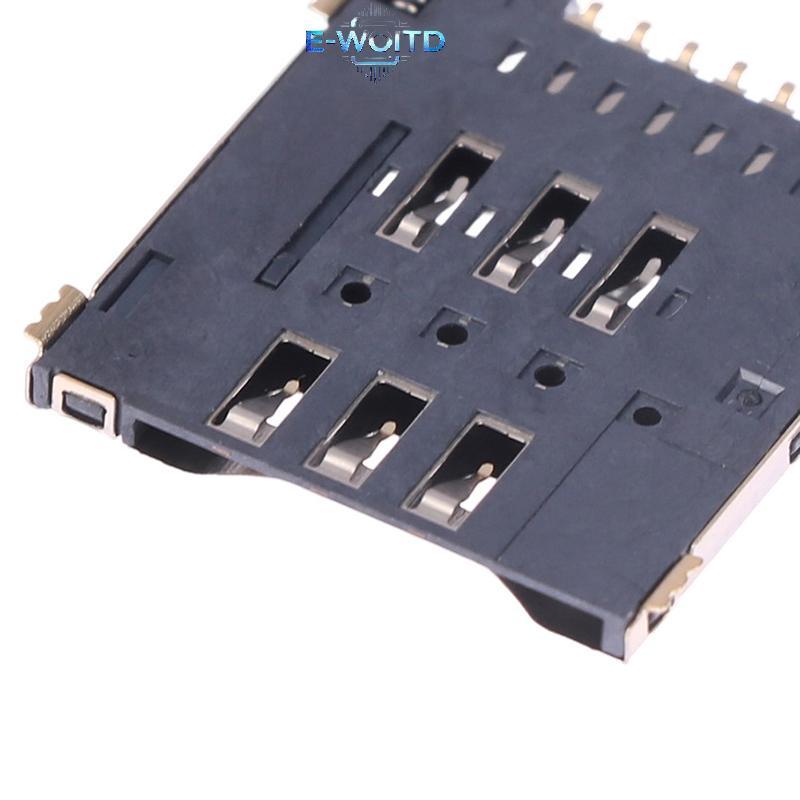 E-WOITD MUP-C792 Oril Đầu nối thẻ SIM Miếng dán tự xuyên 6 + 1 P Khe cắm thẻ SIM Soet E-WOITD