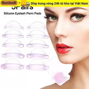 BAMBOOB 5 Miếng đệm mi silicon, Dụng cụ bôi Dụng cụ uốn mi có thể tái sử dụng, Nhiều kích cỡ Phụ kiện uốn mi kiểu vỏ Tấm chắn nâng mi