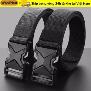 Dây thắt lưng phát hành nhanh WOODNEST, Thắt lưng vải nam thoáng khí ngoài trời, Thắt lưng bảo hộ lao động dày đa chức năng