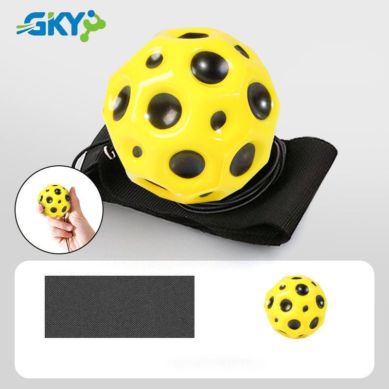 GKY Trở Lại Tay Bóng Cổ Tay Thể Dục Bóng Xốp Cao Su Rebound Bóng Thể Thao Ngoài Trời Bóng Bouncy GKY