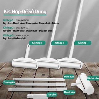 Cây Lăn Bụi Sàn Nhà 24cm-124cm Dụng Cụ Lau Sàn/ Mành Rèm Siêu Tiện Dụng