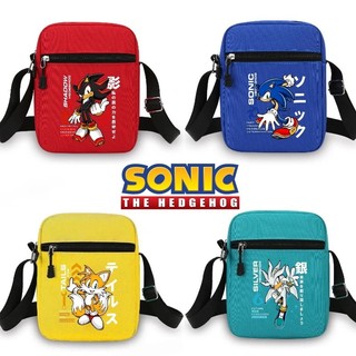 Sonic Túi Đeo Vai Thời Trang Nhỏ Vuông Túi Đeo Ngang Túi Vải Trẻ Em Quà Tặng Sinh Nhật Du Lịch Đa Năng