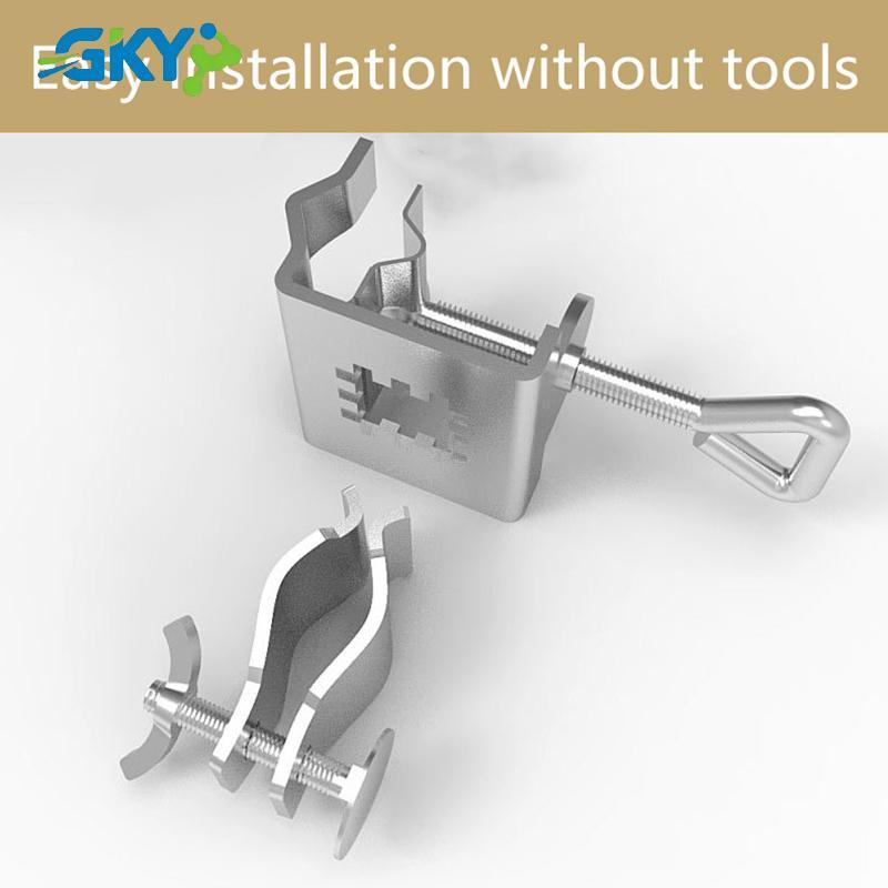 GKY 1 Chiếc Sân Ô Đứng Kẹp Nặng Kim Loại Ô Giá Đỡ Ajustable Ngoài Trời Ô Đế Và Gắn Ghế Kẹp GKY