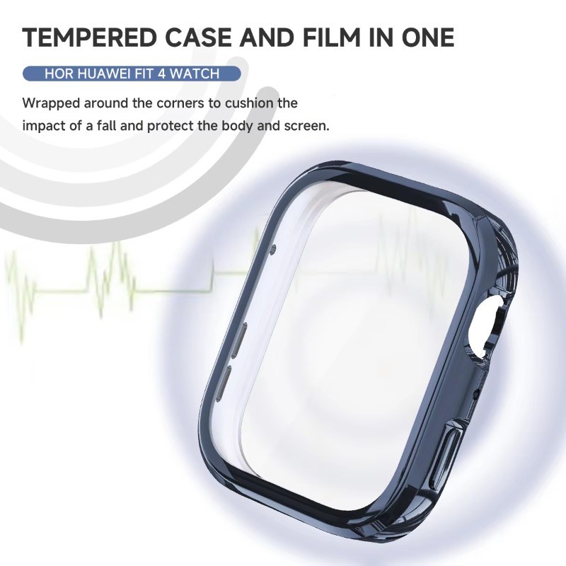 Ốp Bảo Vệ Màn Hình Cho Huawei Watch Fit 5 Pro Vỏ Mạ TPU Mềm + Phim Full Trong Suốt Bảo Vệ Cho Huawei Watch Fit5 Fit5Pro Fit 5 5 5Pro Ốp Lưng Mềm