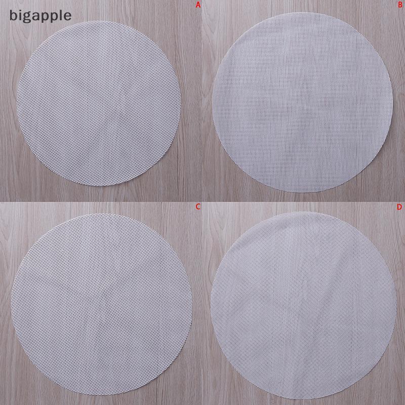 Bigapple Tròn Chống Dính Silicon Lưới Vải Nướng Bánh Lót Hấp Miếng Lót Bánh Bao Buns Thảm RDG