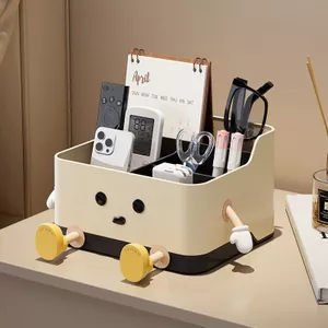 Hộp lưu trữ máy tính để bàn có sẵn Hộp lưu trữ điều khiển từ xa tiết kiệm không gian sáng tạo Phòng khách dày dễ thương Bàn cà phê đa chức năng Hộp lưu trữ phòng ngủ Bàn đầu giường Đồ lặt vặt