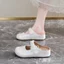 Giày Nữ Bên Trong Tăng Chiều Cao Birkenstock Nửa Dép Preppy Phong Cách Mary Jane Dạ Hội Giày Lười