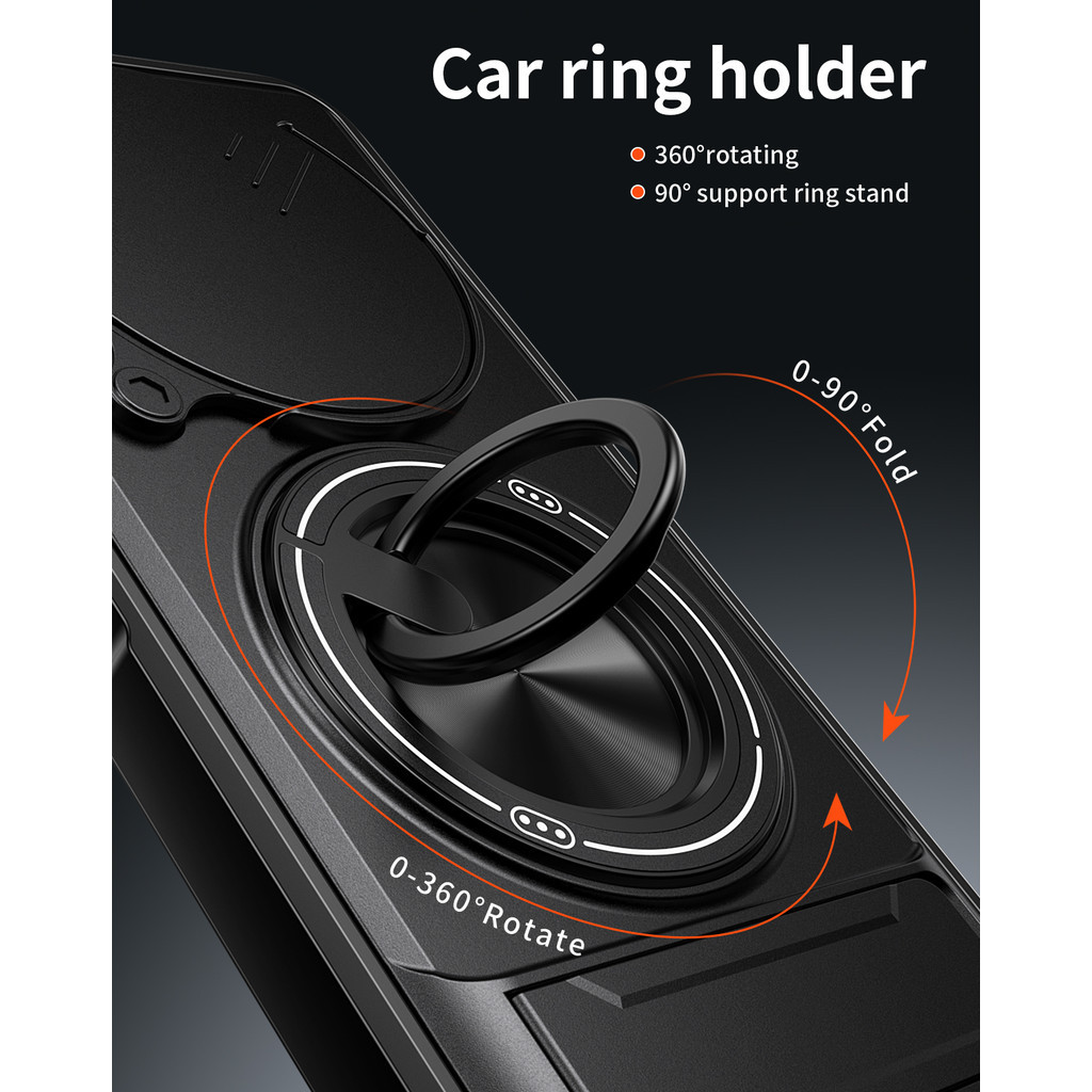 Ốp Điện Thoại Đa Năng Sang Trọng Thích Hợp Cho Infinix Tecno Spark 30C 30 Pro 4G 5G Dây 360°Giá đỡ vòng có vỏ máy ảnh Vỏ bảo vệ toàn diện chống sốc