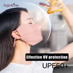 AqToCna Ice Silk Mặt nạ Uv Chống Nắng Mùa Hè Có Thể Điều Chỉnh Thoáng Khí Mặt nạ Nam Nữ Chạy Bộ Ngoài Trời Đi Xe Đạp Mặt nạ Thể Thao AqToCna