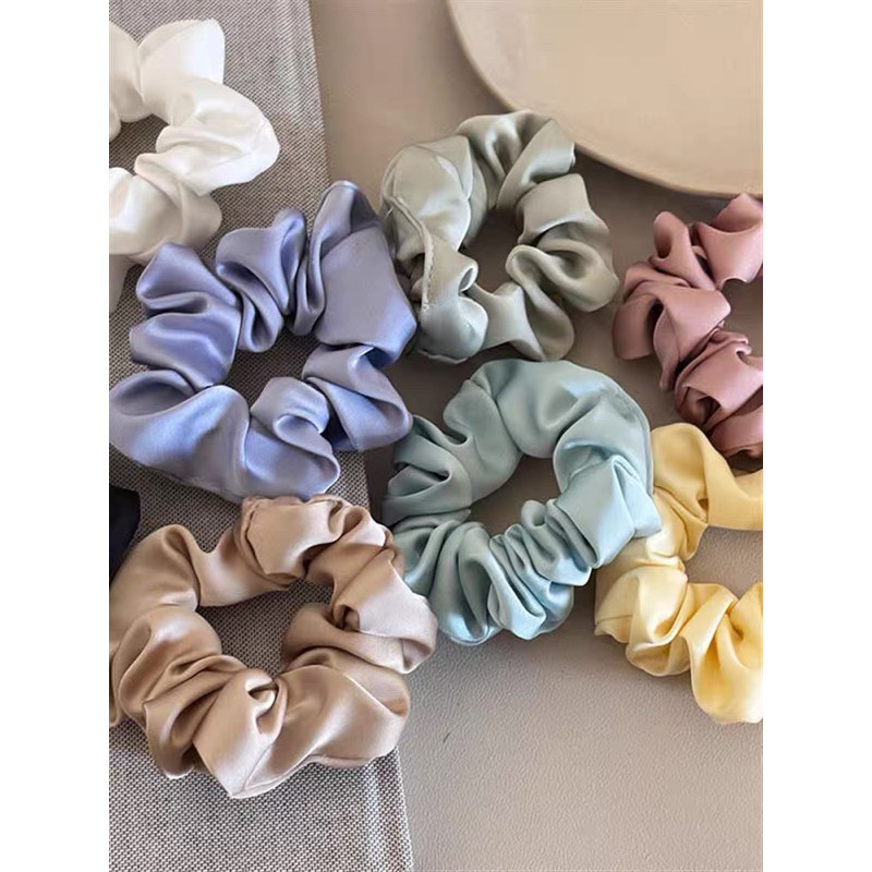 Cột tóc scrunchies vải trơn phong cách đáng yêu C9 - Xưởng Kẹp Xinh