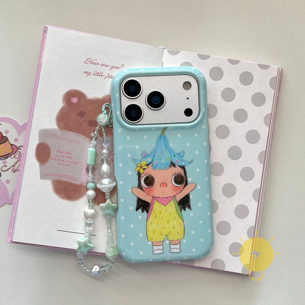 Phone Case For iPhone 17 Pro Max 16 15 14 13 TPU Chain Lily Aesthetic Korean Cute
