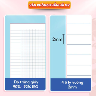 Combo 10 Quyển Tập Vở Học Sinh Tí Hon Capybara 96 Trang – Vở 4 Ô Ly A5 (60–100gsm)