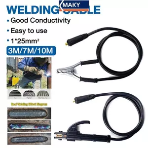 Cáp hàn MAKY 5 / 7 / 10 M + Cáp nối đất Bộ 2 / 3 Mbo có giá đỡ điện cực và đầu nối Bộ cáp hàn đa năng VN