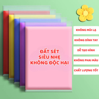 Đất sét tự khô 12/36 màu, đất nặn tự khô hình cao cấp siêu nhẹ dành cho bé làm butter slime
