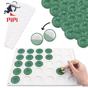 Dành cho Bộ khuôn con dấu sáp, Thảm silicon, 100 chiếc Keo hai mặt cho miếng dán con dấu sáp cho tem