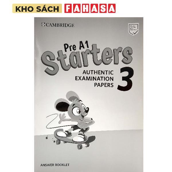 Pre A1 Starters 3 Answer Booklet: Authentic Examination Papers | Shopee ...