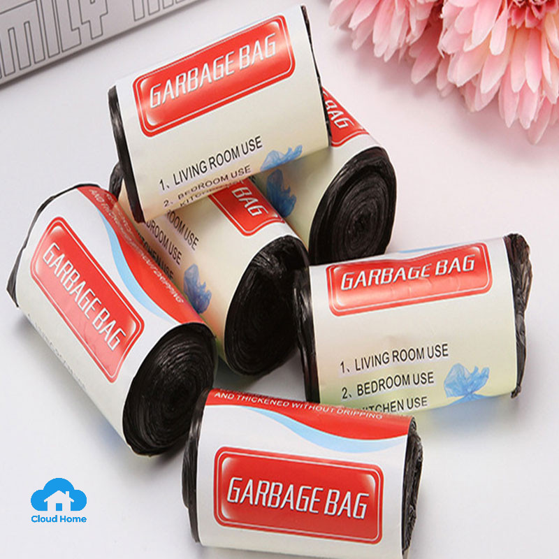 🌤️COD🌤️Bao Rác, Túi đựng rác ĐEN đựng NƯỚC lẫn rác DAI DÀY thân thiện HDPE không hôi TIẾT KIỆM 50cmx60cm