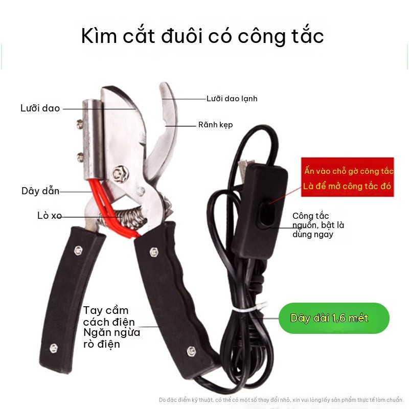 Kéo đốt điện cắt đuôi lợn cao cấp kéo bấm răng lợn con thiết bị cắt đuôi cừu Không chảy máu,Trang trại chăn nuôi lợn