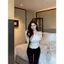 Milyfashion Slanted Vai Không Đều Chấm Bi Nơ Khâu Tay Ngắn T Mùa Hè Phong Cách Mới Ngắn Top Bé tee