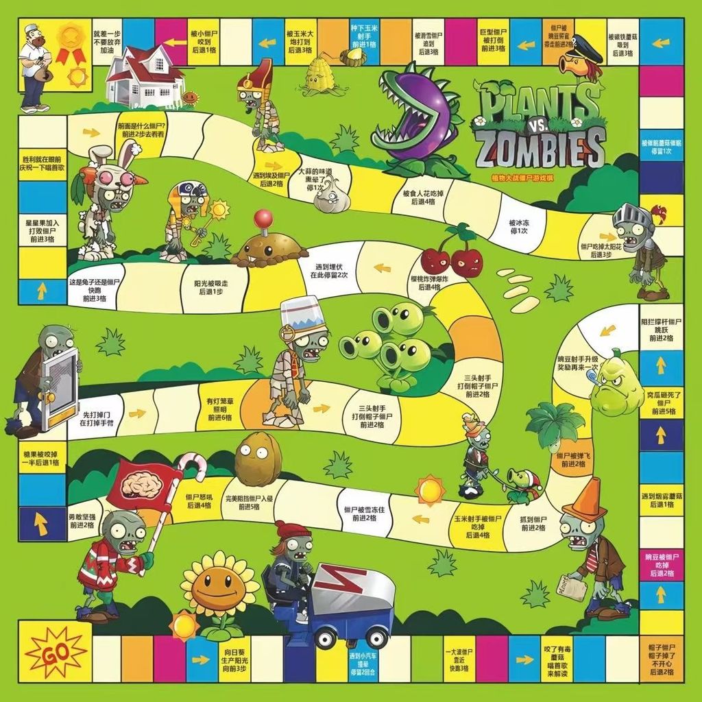 Đồ chơi giáo dục cờ vua bay độc quyền Plants vs. Trò chơi Zombies 3-12 tuổi Mẫu giáo Học sinh Cờ vua trẻ em